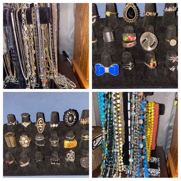2LBs Vintage Estate Costume Jewelry Lots~ Signed n Unsigned~ Mostly All wearable - Picture 9 of 12